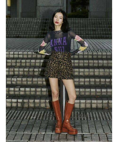 jouetie(ジュエティ)の「ANNA SUI メッシュフィットトップス【コラボ】(Tシャツ/カットソー・レディース・ピンク/パープル/ブラック・MEDIUM)」の10枚目の写真