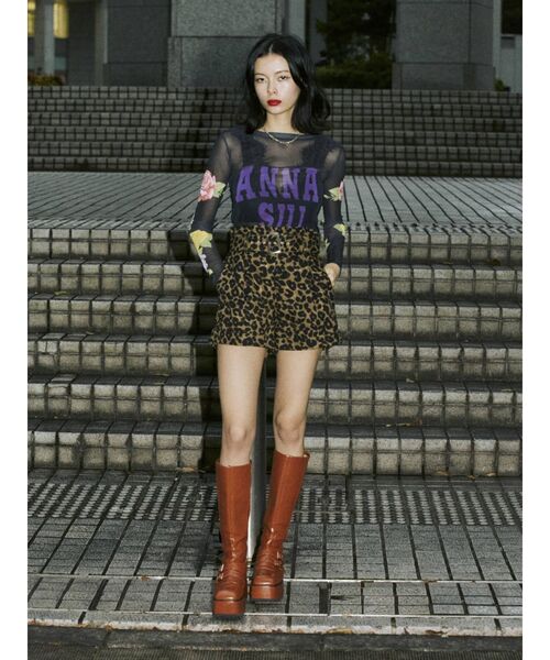 jouetie(ジュエティ)の「ANNA SUI メッシュフィットトップス【コラボ】(Tシャツ/カットソー・レディース・ピンク/パープル/ブラック・MEDIUM)」の14枚目の写真