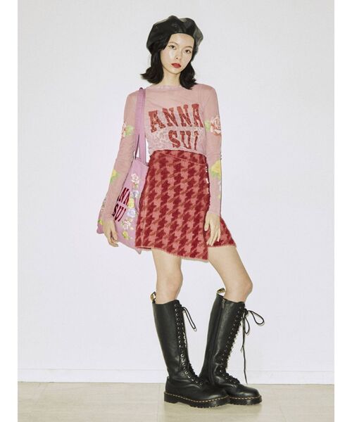 jouetie(ジュエティ)の「ANNA SUI メッシュフィットトップス【コラボ】(Tシャツ/カットソー・レディース・ピンク/パープル/ブラック・MEDIUM)」の19枚目の写真