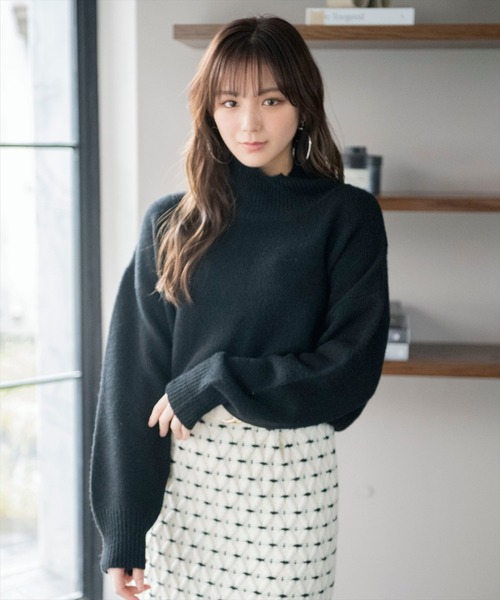 REDYAZEL(レディアゼル)の「タートルショート丈ニット(ニット REDYAZEL(レディアゼル)の「タートルショート丈ニット(ニット