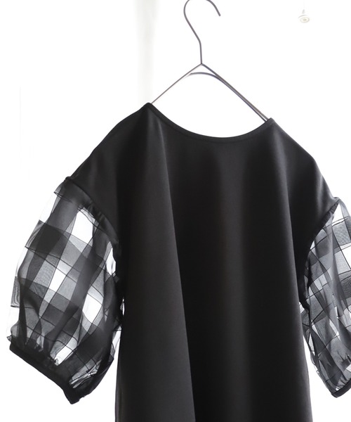 antiqua(アンティカ)の「チェック柄ワンピース(ワンピース・キッズ・ブラック・130/140/150/160)」の10枚目の写真