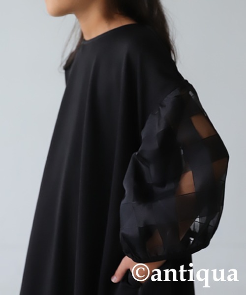 antiqua(アンティカ)の「チェック柄ワンピース(ワンピース・キッズ・ブラック・130/140/150/160)」の19枚目の写真