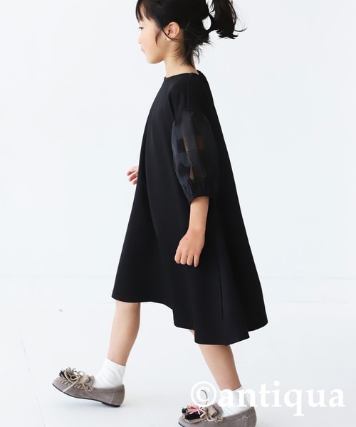 antiqua(アンティカ)の「チェック柄ワンピース(ワンピース・キッズ・ブラック・130/140/150/160)」の18枚目の写真