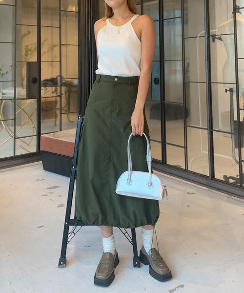 SHAGGIE（シャギー）の「【カップお取り外し可能】ホルターネックリブトップインナー（キャミソール・レディース・イエロー/ホワイト/ブラック・FREE）」の21枚目の写真