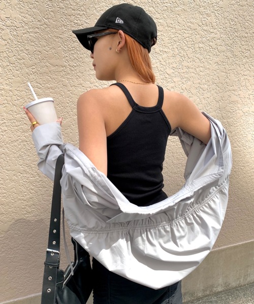 SHAGGIE（シャギー）の「【カップお取り外し可能】ホルターネックリブトップインナー（キャミソール・レディース・イエロー/ホワイト/ブラック・FREE）」の11枚目の写真