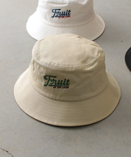 FRUIT OF THE LOOM（フルーツオブザルーム）の「EMBROIDERY BUCKET HAT type C（ハット・メンズ・オフホワイト/ベージュ/ブラック・FREE）」の3枚目の写真