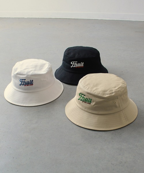 FRUIT OF THE LOOM（フルーツオブザルーム）の「EMBROIDERY BUCKET HAT type C（ハット・メンズ・オフホワイト/ベージュ/ブラック・FREE）」の12枚目の写真