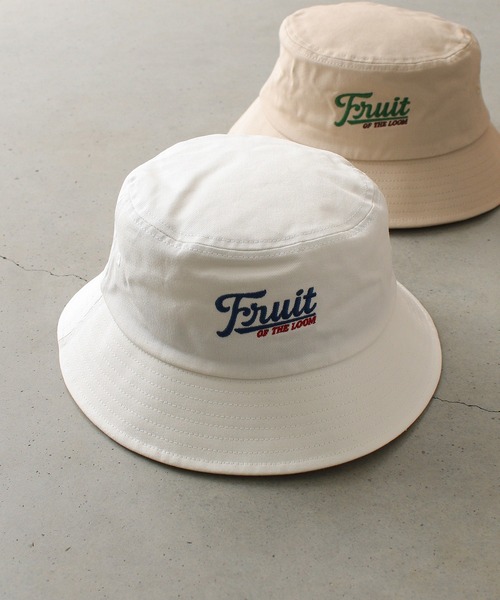 FRUIT OF THE LOOM（フルーツオブザルーム）の「EMBROIDERY BUCKET HAT type C（ハット・メンズ・オフホワイト/ベージュ/ブラック・FREE）」の14枚目の写真