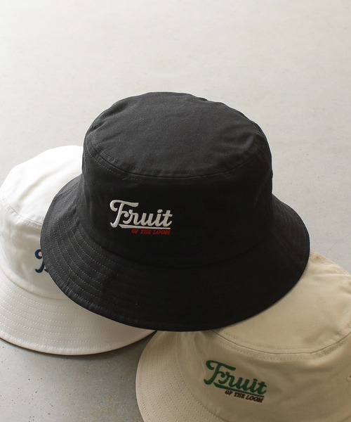 FRUIT OF THE LOOM（フルーツオブザルーム）の「EMBROIDERY BUCKET HAT type C（ハット・メンズ・オフホワイト/ベージュ/ブラック・FREE）」の13枚目の写真