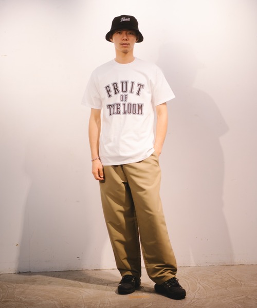 FRUIT OF THE LOOM（フルーツオブザルーム）の「EMBROIDERY BUCKET HAT type C（ハット・メンズ・オフホワイト/ベージュ/ブラック・FREE）」の15枚目の写真