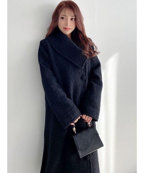 RESEXXY（リゼクシー）の「アシメカラーロングコート（チェスターコート・レディース・ブルー/ブラック/ベージュ・FREE）」の17枚目の写真