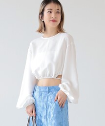 Ray BEAMS | Ray BEAMS / シャーリング ベルト ブラウス(シャツ/ブラウス)