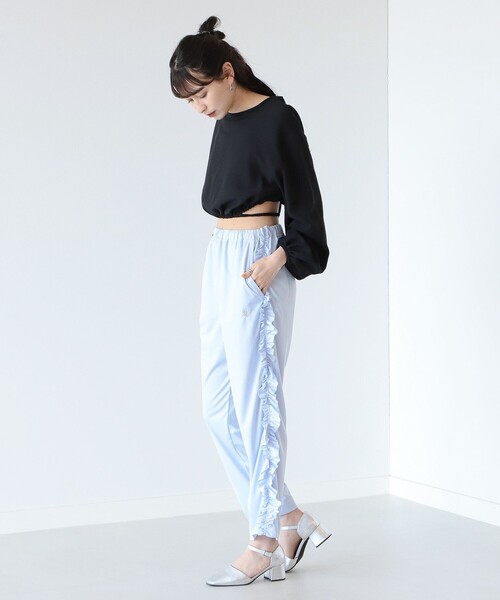 Ray BEAMS（レイビームス）の「Ray BEAMS / シャーリング ベルト ブラウス（シャツ/ブラウス・レディース・ブラック/ホワイト・0/1）」の13枚目の写真