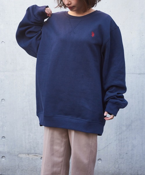 U.S. POLO ASSN.（ユーエスポロアッスン）の「【U.S. POLO ASSN.】ベーシッククルーネックスウェット CREW NECK SWEAT（スウェット・メンズ・オフホワイト/ネイビー/グレー/ブラック・M/S/XL/L）」の14枚目の写真