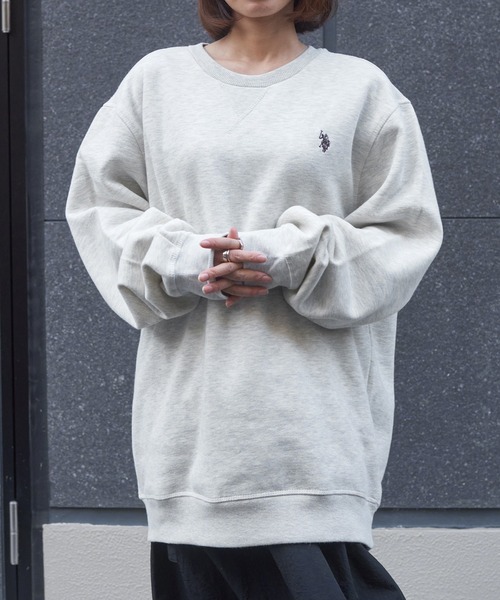 U.S. POLO ASSN.（ユーエスポロアッスン）の「【U.S. POLO ASSN.】ベーシッククルーネックスウェット CREW NECK SWEAT（スウェット・メンズ・オフホワイト/ネイビー/グレー/ブラック・M/S/XL/L）」の18枚目の写真