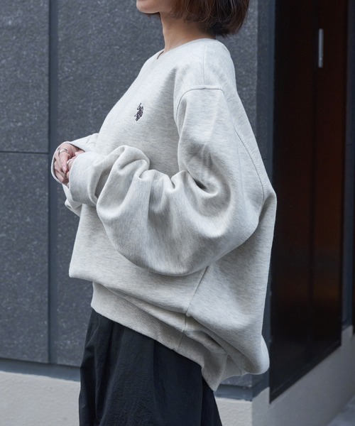 U.S. POLO ASSN.（ユーエスポロアッスン）の「【U.S. POLO ASSN.】ベーシッククルーネックスウェット CREW NECK SWEAT（スウェット・メンズ・オフホワイト/ネイビー/グレー/ブラック・M/S/XL/L）」の19枚目の写真