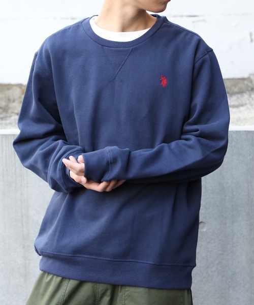 U.S. POLO ASSN.（ユーエスポロアッスン）の「【U.S. POLO ASSN.】ベーシッククルーネックスウェット CREW NECK SWEAT（スウェット・メンズ・オフホワイト/ネイビー/グレー/ブラック・M/S/XL/L）」の16枚目の写真