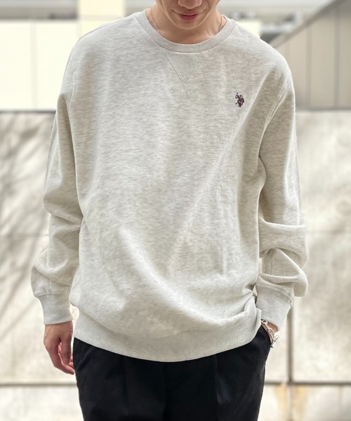 U.S. POLO ASSN.（ユーエスポロアッスン）の「【U.S. POLO ASSN.】ベーシッククルーネックスウェット CREW NECK SWEAT（スウェット・メンズ・オフホワイト/ネイビー/グレー/ブラック・M/S/XL/L）」の5枚目の写真