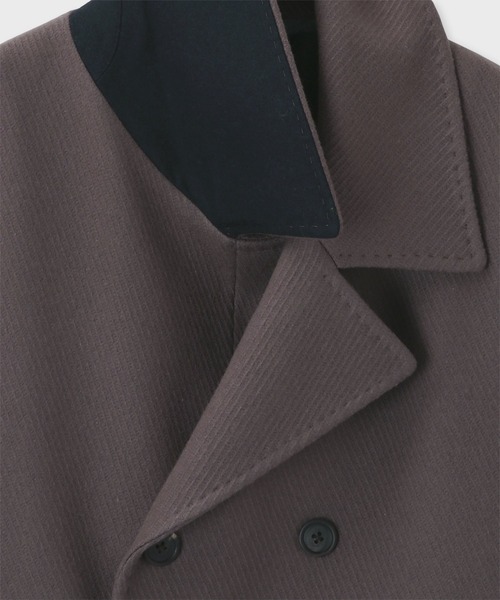 Paul Smith(ポールスミス)の「ウールカルゼ ピーコート / 223108 610X(ピーコート・メンズ・モカ・SMALL/MEDIUM/LARGE/X-LARGE)」の2枚目の写真