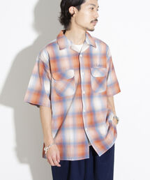 【PENDLETON/ペンドルトン】オープンカラーシャツ 半袖シャツ 刺繍 ワンポイント チェック