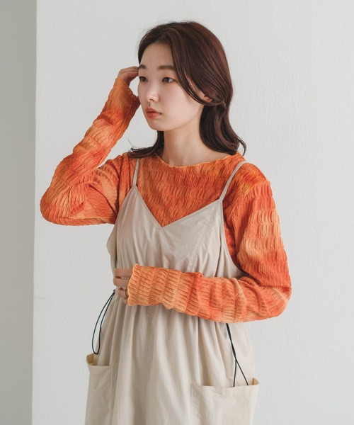 Kastane(カスタネ)の「長袖カットソー(Tシャツ/カットソー・レディース・グレー・FREE)」の2枚目の写真