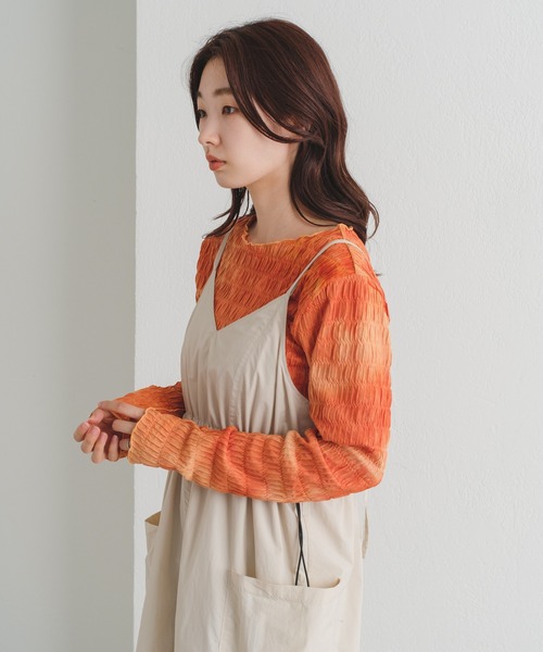 Kastane(カスタネ)の「長袖カットソー(Tシャツ/カットソー・レディース・グレー・FREE)」の3枚目の写真