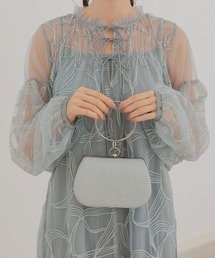 セール】【ZOZO限定商品】ラメチュールオフショルデザインドレス