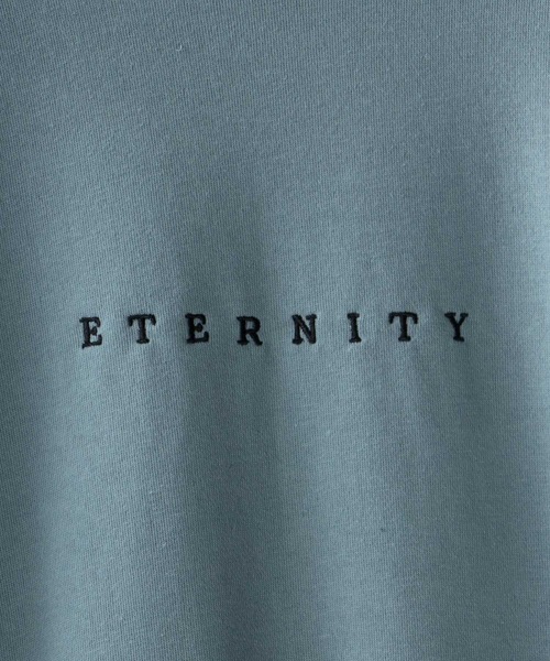 SITRY(シトリー)の「oversize 2way stitch logo sweat shirt/オーバーサイズ 2way ワンポイント刺繍 スウェット シャツ/トレーナー(スウェット・メンズ・ホワイト/ブラック/グレイッシュブルー・M/L)」の5枚目の写真