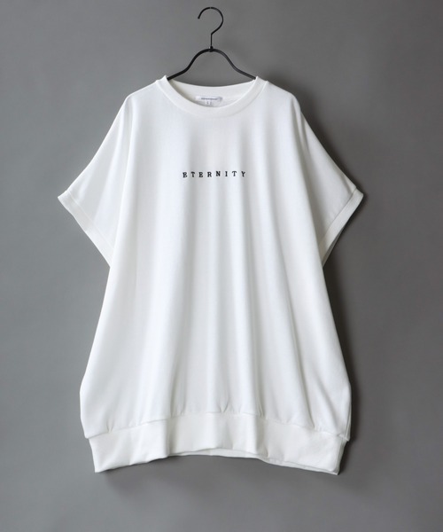 SITRY(シトリー)の「oversize 2way stitch logo sweat shirt/オーバーサイズ 2way ワンポイント刺繍 スウェット シャツ/トレーナー(スウェット・メンズ・ホワイト/ブラック/グレイッシュブルー・M/L)」の22枚目の写真