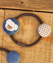 tiny bear クルミボタンヘアゴム