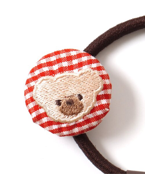 apres les cours（アプレレクール）の「tiny bear クルミボタンヘアゴム（ヘアゴム・キッズ・チェック/インディゴブルー・FREE）」の13枚目の写真