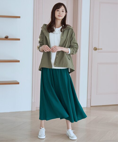 ikka(イッカ)の「ボリュームギャザースラブスカート(スカート・レディース・ダークグリーン・S/M/L)」の19枚目の写真