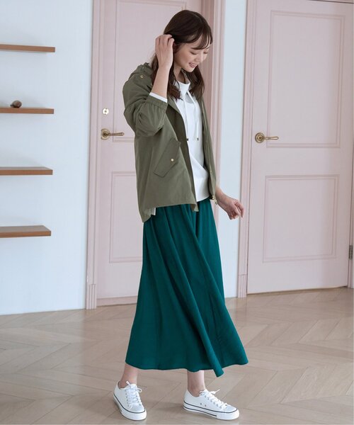 ikka(イッカ)の「ボリュームギャザースラブスカート(スカート・レディース・ダークグリーン・S/M/L)」の20枚目の写真