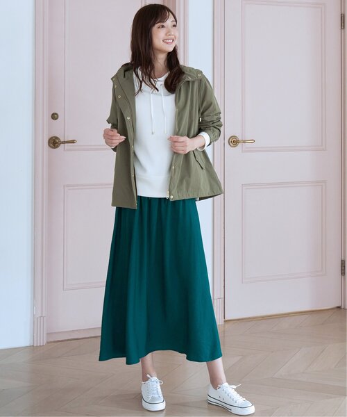 ikka(イッカ)の「ボリュームギャザースラブスカート(スカート・レディース・ダークグリーン・S/M/L)」の11枚目の写真