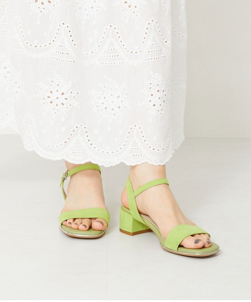 ORiental TRaffic（オリエンタルトラフィック）の「■メタリックラインミドルヒールサンダル/31209（サンダル・レディース・ブルー/ブラック/ピンク/グリーン/ベージュ・SS/S/M/L/LL/3L）」の20枚目の写真