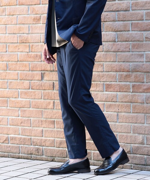 B:MING by BEAMS(ビーミングバイビームス)の「B:MING by BEAMS / NOMAD DOT AIR(R)ソリッド 1プリーツ スラックス (セットアップ対応)(スラックス・メンズ・ネイビー・SMALL/MEDIUM/LARGE/X-LARGE)」の7枚目の写真
