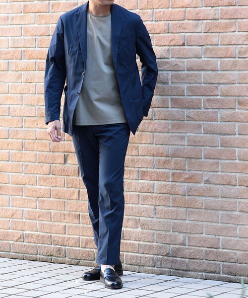 B:MING by BEAMS(ビーミングバイビームス)の「B:MING by BEAMS / NOMAD DOT AIR(R)ソリッド 1プリーツ スラックス (セットアップ対応)(スラックス・メンズ・ネイビー・SMALL/MEDIUM/LARGE/X-LARGE)」の9枚目の写真