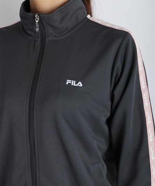 FILA スムースジャージ ロゴテープ付きジャージ セットアップ