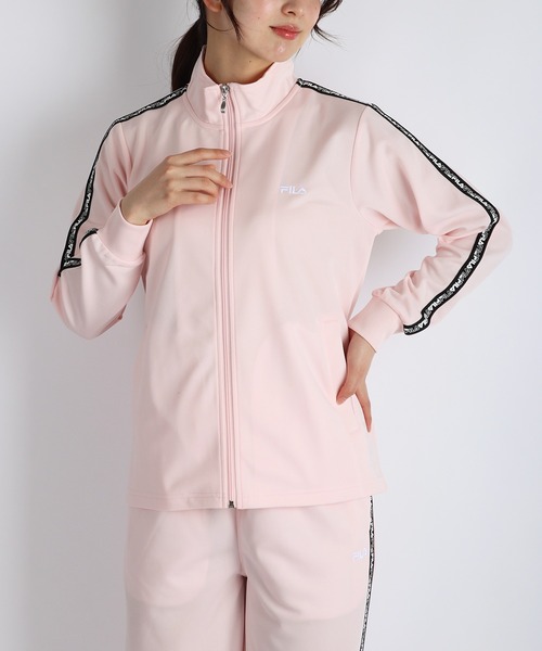 FILA(フィラ)の「FILA スムースジャージ ロゴテープ付きジャージ セットアップ レディース 吸水速乾 UVカット機能あり(ジャージ・レディース・ブラック/ピンク/ネイビー/ブラック系その他/ブルー系その他/ピンク系その他/ネイビー系/ブラック系その他2/ピンク系その他2/チャコールグレー/ピンク系その他3・M/L)」の19枚目の写真