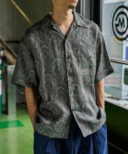 GORDON MILLER(ゴードンミラー)の「GORDON MILLER(ゴードンミラー) リネンペイズリー アロハシャツ(シャツ/ブラウス・メンズ・サックスブルー・L/M)」の12枚目の写真