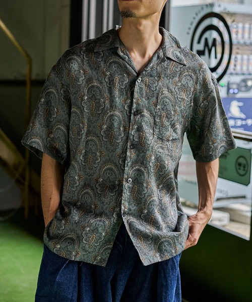 GORDON MILLER(ゴードンミラー)の「GORDON MILLER(ゴードンミラー) リネンペイズリー アロハシャツ(シャツ/ブラウス・メンズ・サックスブルー・L/M)」の13枚目の写真