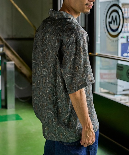GORDON MILLER(ゴードンミラー)の「GORDON MILLER(ゴードンミラー) リネンペイズリー アロハシャツ(シャツ/ブラウス・メンズ・サックスブルー・L/M)」の15枚目の写真