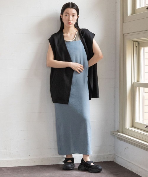 LOWRYS FARM（ローリーズファーム）の「バスケットルーズベスト　174705（ベスト・レディース・ブラウン/ブラック/グリーン/アイボリー・FREE）」の10枚目の写真