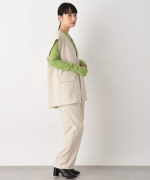 LOWRYS FARM（ローリーズファーム）の「バスケットルーズベスト　174705（ベスト・レディース・ブラウン/ブラック/グリーン/アイボリー・FREE）」の17枚目の写真