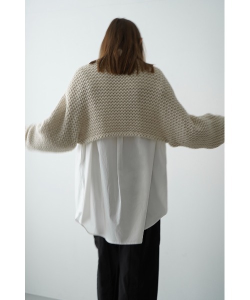CLANE（クラネ）の「CLANE/クラネ/HUGE SHIRT（シャツ/ブラウス・レディース・ホワイト/パープル/その他・1）」の4枚目の写真