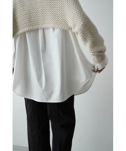 CLANE（クラネ）の「CLANE/クラネ/HUGE SHIRT（シャツ/ブラウス・レディース・ホワイト/パープル/その他・1）」の7枚目の写真