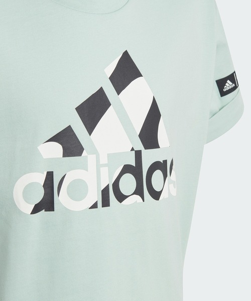 adidas（アディダス）の「グラフィックTシャツ / アディダス adidas（Tシャツ/カットソー・キッズ・グリーン/ホワイト・130/140/160/150/120/110）」の8枚目の写真