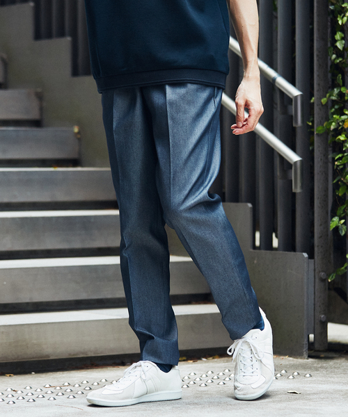 EDIFICE(エディフィス)の「"E"TROUSERS(E-1)SOLOTEX(R) デニム スリムテーパード スラックス(スラックス・メンズ・ブラック/ネイビー・MEDIUM/SMALL/LARGE)」の5枚目の写真
