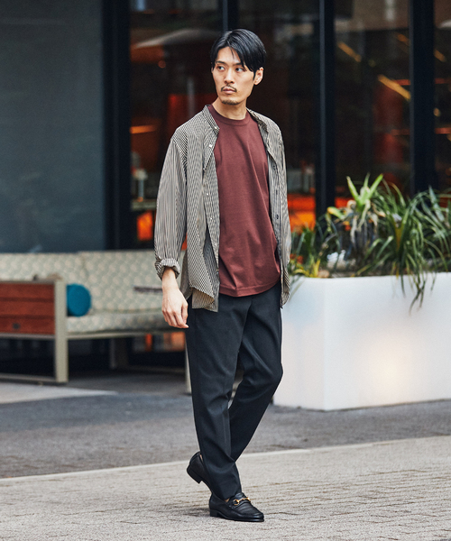 EDIFICE(エディフィス)の「"E"TROUSERS(E-1)SOLOTEX(R) デニム スリムテーパード スラックス(スラックス・メンズ・ブラック/ネイビー・MEDIUM/SMALL/LARGE)」の7枚目の写真