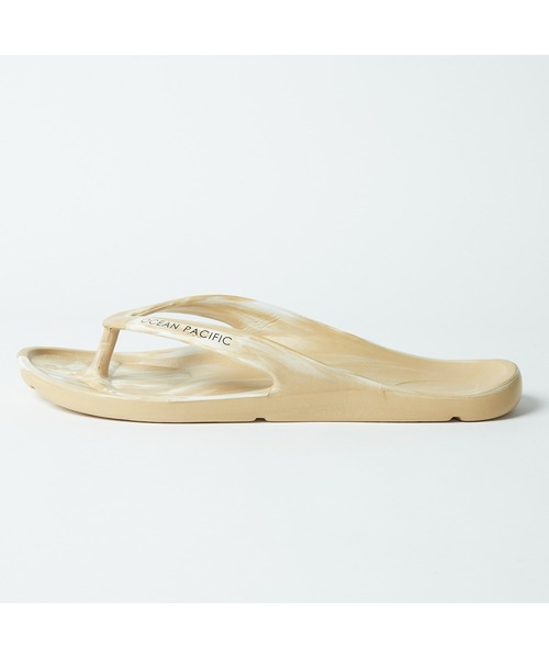 Ocean Pacific（オーシャンパシフィック）の「Ocean Pacific/オーシャンパシフィック ブランド ロゴ ビーチサンダル シャワーサンダル（サンダル・レディース・イエロー/ベージュ/グリーン/ホワイト/ブラック/ブルー/カーキ・24cm/23cm/28cm/27cm/25cm/26cm）」の8枚目の写真